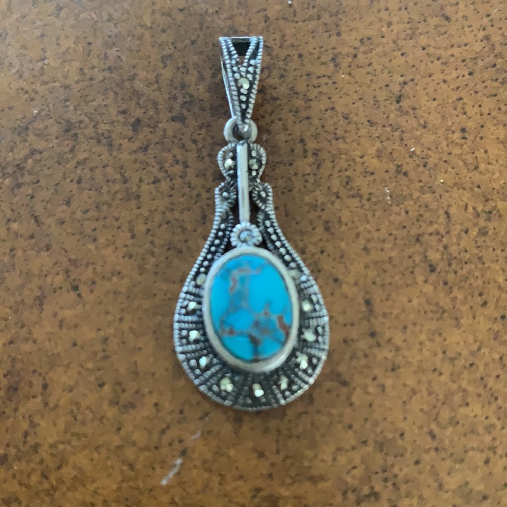 Vintage Iranian turquoise silver925 authentic 100% - Picture 5 of 5
